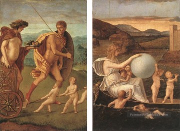  giovanni tableaux - Quatre allégories 1 Renaissance Giovanni Bellini